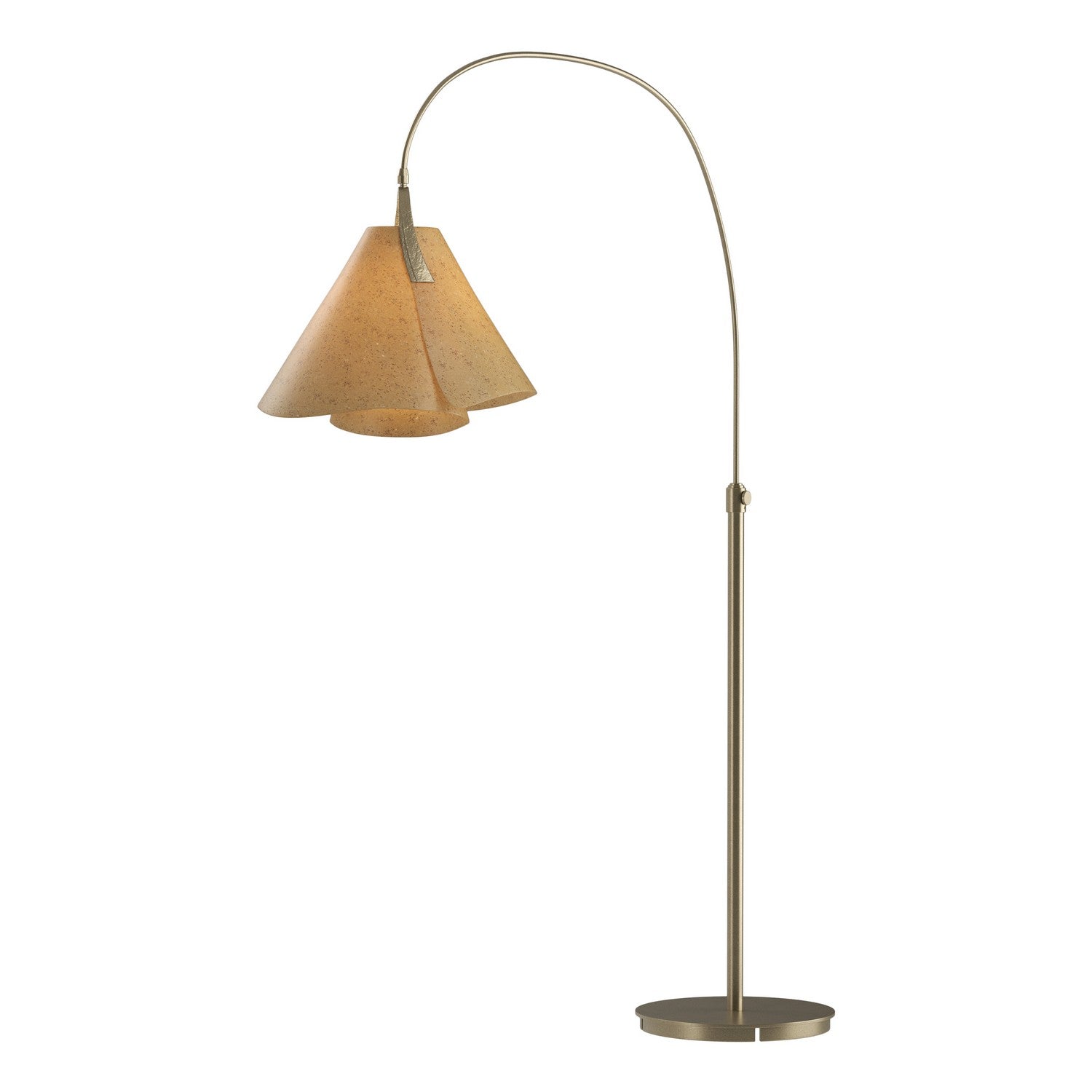 Hubbardton Forge - One Light Floor Lamp - Mobius - Soft Gold- Union Lighting Luminaires Decor