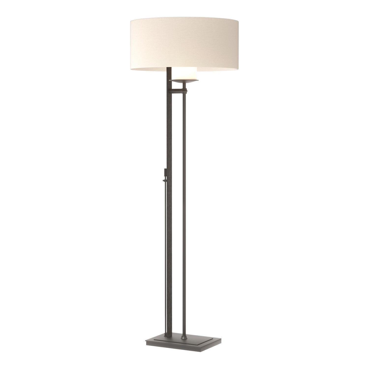 Hubbardton Forge - One Light Floor Lamp - Rook - Black- Union Lighting Luminaires Decor
