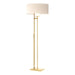 Hubbardton Forge - One Light Floor Lamp - Rook - Modern Brass- Union Lighting Luminaires Decor