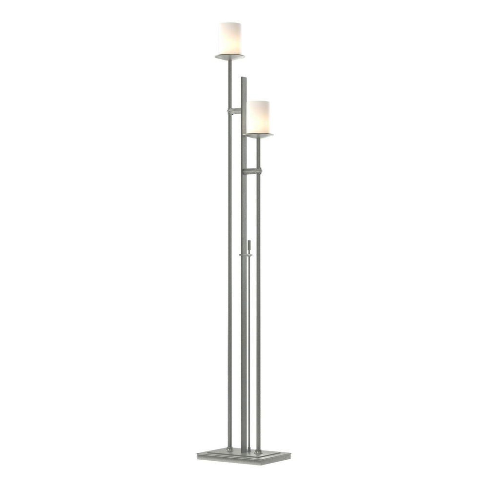 Hubbardton Forge - Two Light Floor Lamp - Rook - Vintage Platinum- Union Lighting Luminaires Decor
