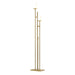 Hubbardton Forge - Two Light Floor Lamp - Rook - Modern Brass- Union Lighting Luminaires Decor