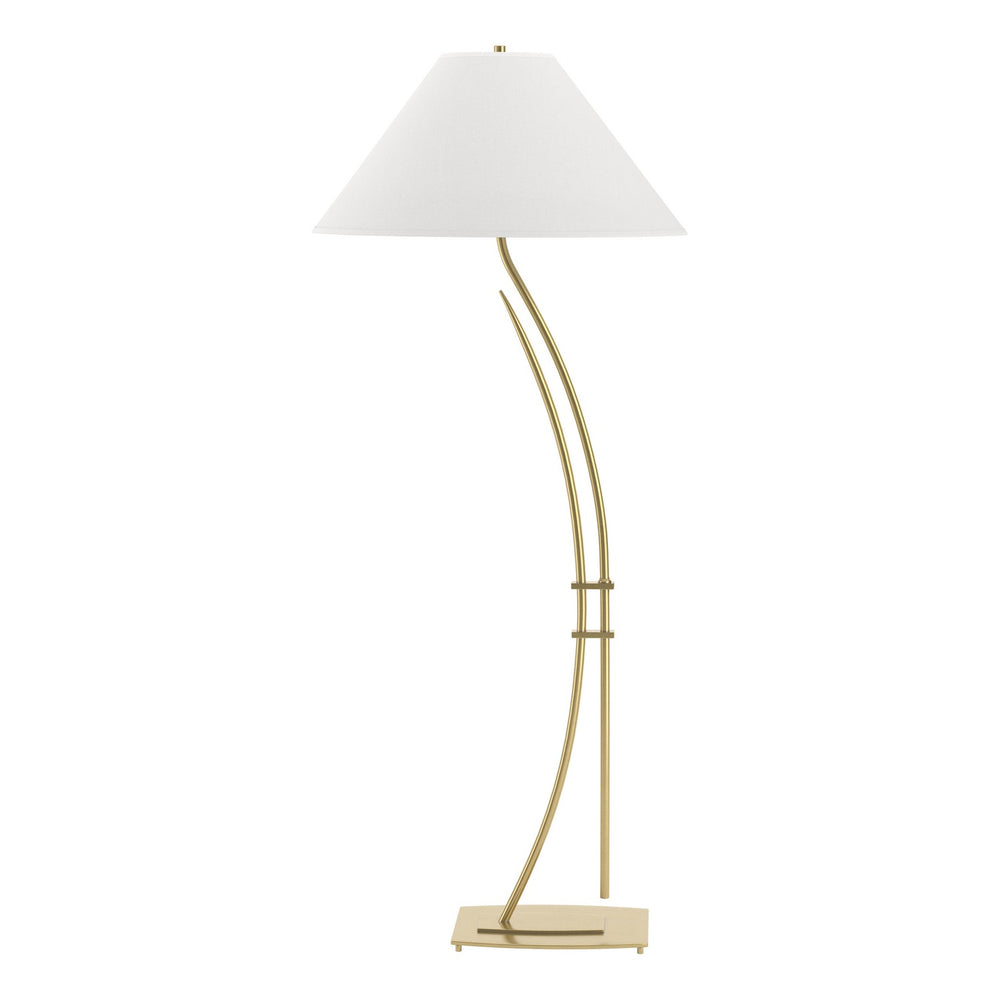 Hubbardton Forge - One Light Floor Lamp - Metamorphic - Modern Brass- Union Lighting Luminaires Decor