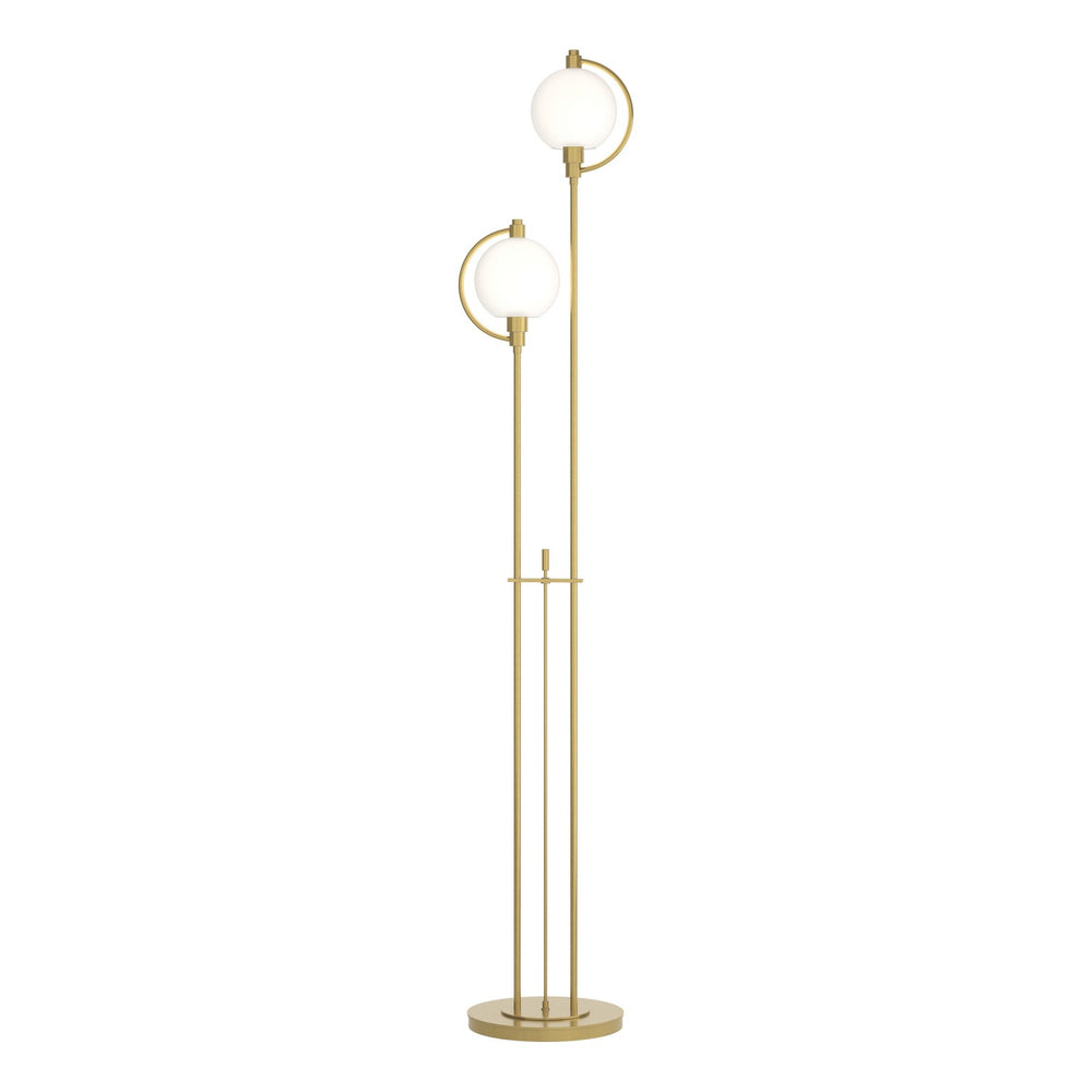Hubbardton Forge - Two Light Floor Lamp - Pluto - Modern Brass- Union Lighting Luminaires Decor