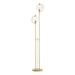 Hubbardton Forge - Two Light Floor Lamp - Pluto - Modern Brass- Union Lighting Luminaires Decor