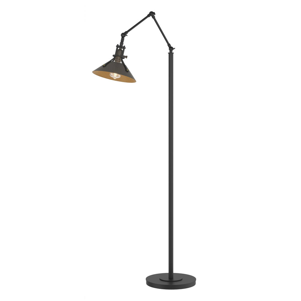 Hubbardton Forge - One Light Floor Lamp - Henry - Black- Union Lighting Luminaires Decor