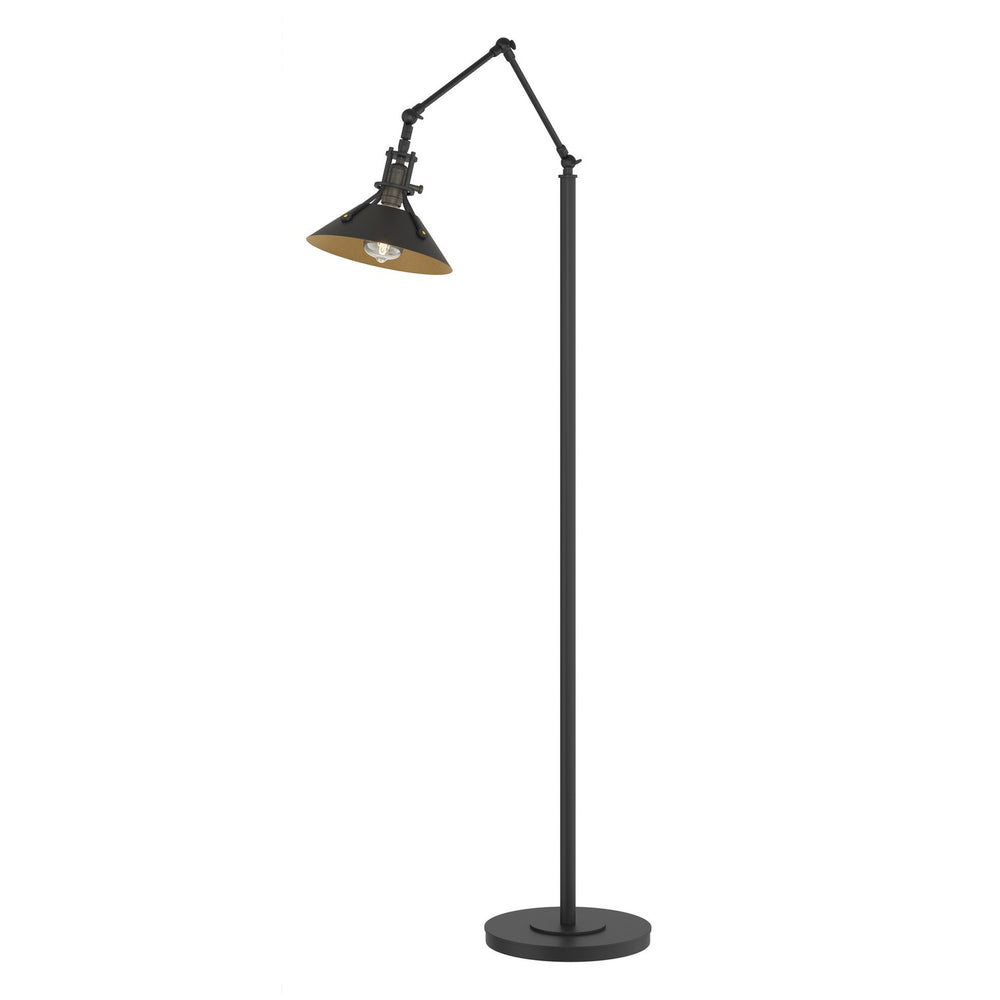 Hubbardton Forge - One Light Floor Lamp - Henry - Black- Union Lighting Luminaires Decor