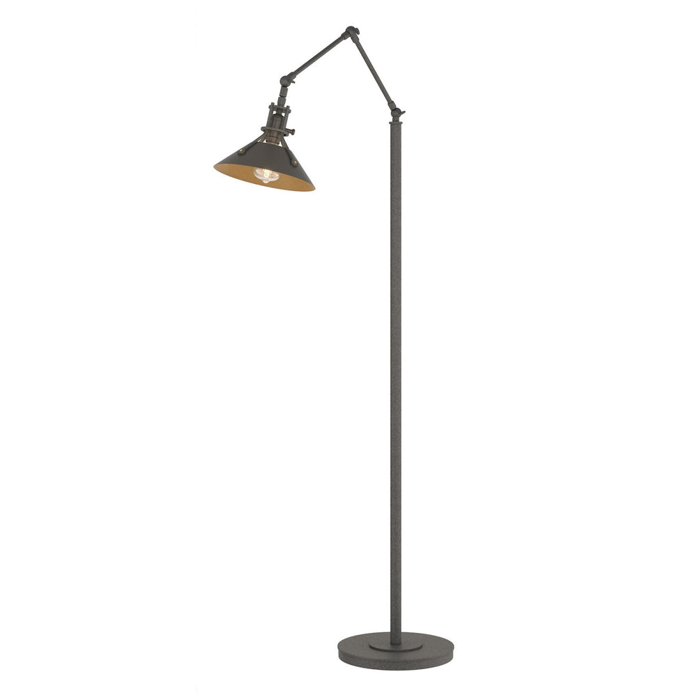Hubbardton Forge - One Light Floor Lamp - Henry - Natural Iron- Union Lighting Luminaires Decor