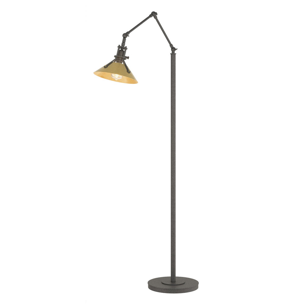 Hubbardton Forge - One Light Floor Lamp - Henry - Natural Iron- Union Lighting Luminaires Decor