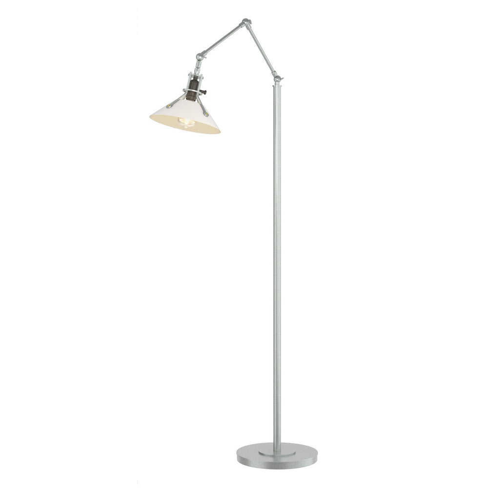 Hubbardton Forge - One Light Floor Lamp - Henry - Vintage Platinum- Union Lighting Luminaires Decor