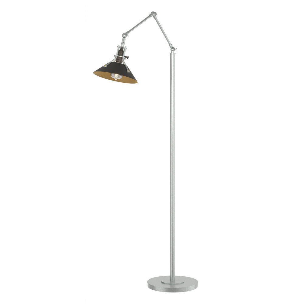 Hubbardton Forge - One Light Floor Lamp - Henry - Vintage Platinum- Union Lighting Luminaires Decor