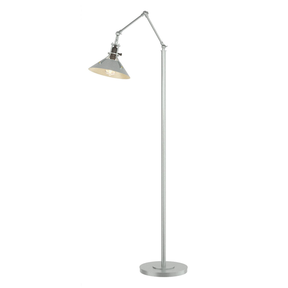 Hubbardton Forge - One Light Floor Lamp - Henry - Vintage Platinum- Union Lighting Luminaires Decor