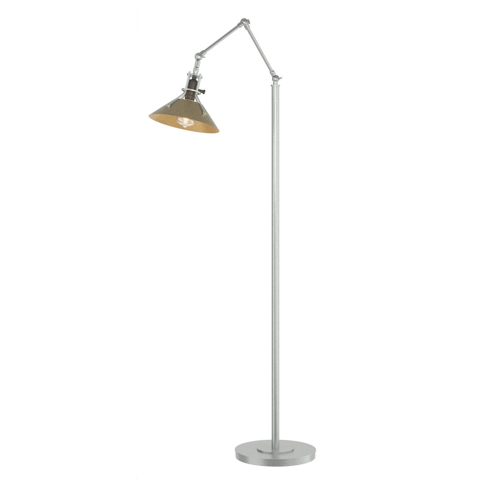Hubbardton Forge - One Light Floor Lamp - Henry - Vintage Platinum- Union Lighting Luminaires Decor