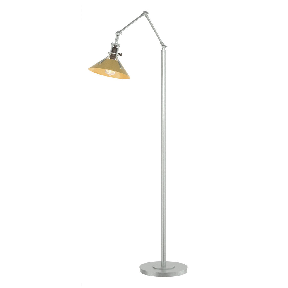 Hubbardton Forge - One Light Floor Lamp - Henry - Vintage Platinum- Union Lighting Luminaires Decor