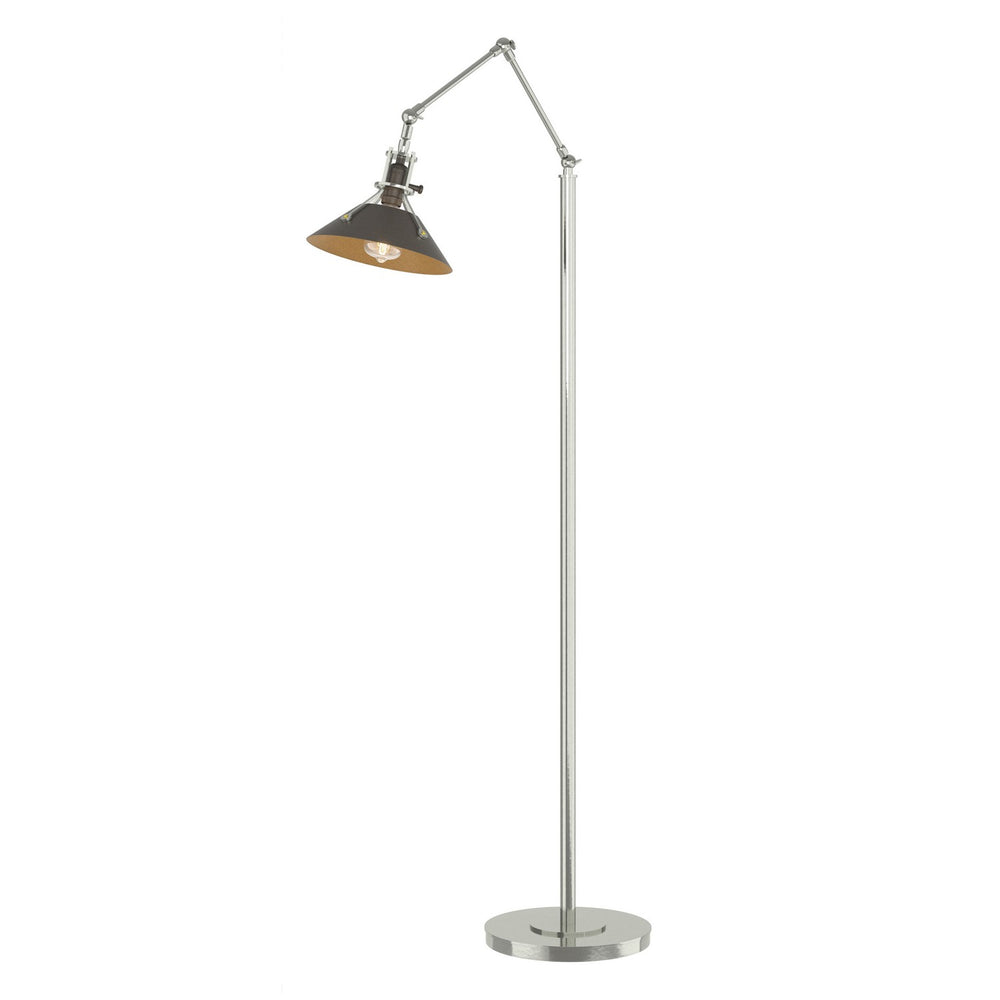 Hubbardton Forge - One Light Floor Lamp - Henry - Sterling- Union Lighting Luminaires Decor