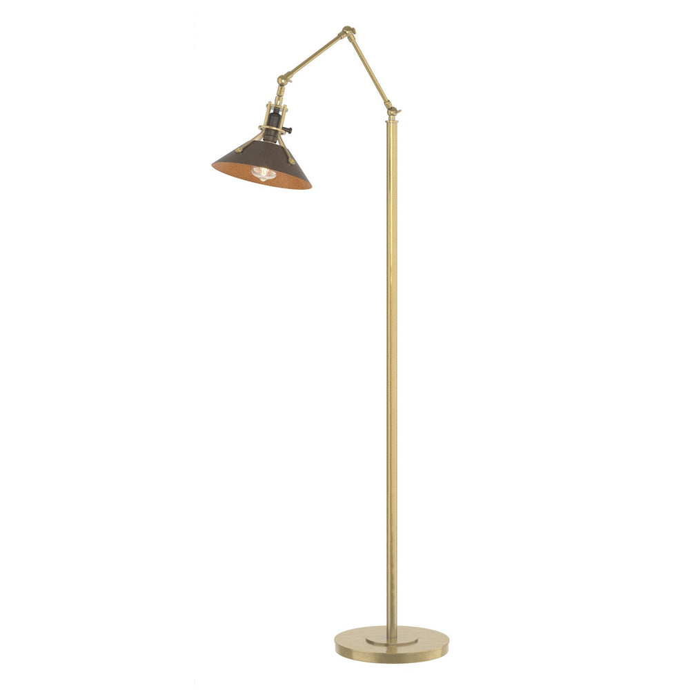 Hubbardton Forge - One Light Floor Lamp - Henry - Modern Brass- Union Lighting Luminaires Decor