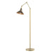 Hubbardton Forge - One Light Floor Lamp - Henry - Modern Brass- Union Lighting Luminaires Decor
