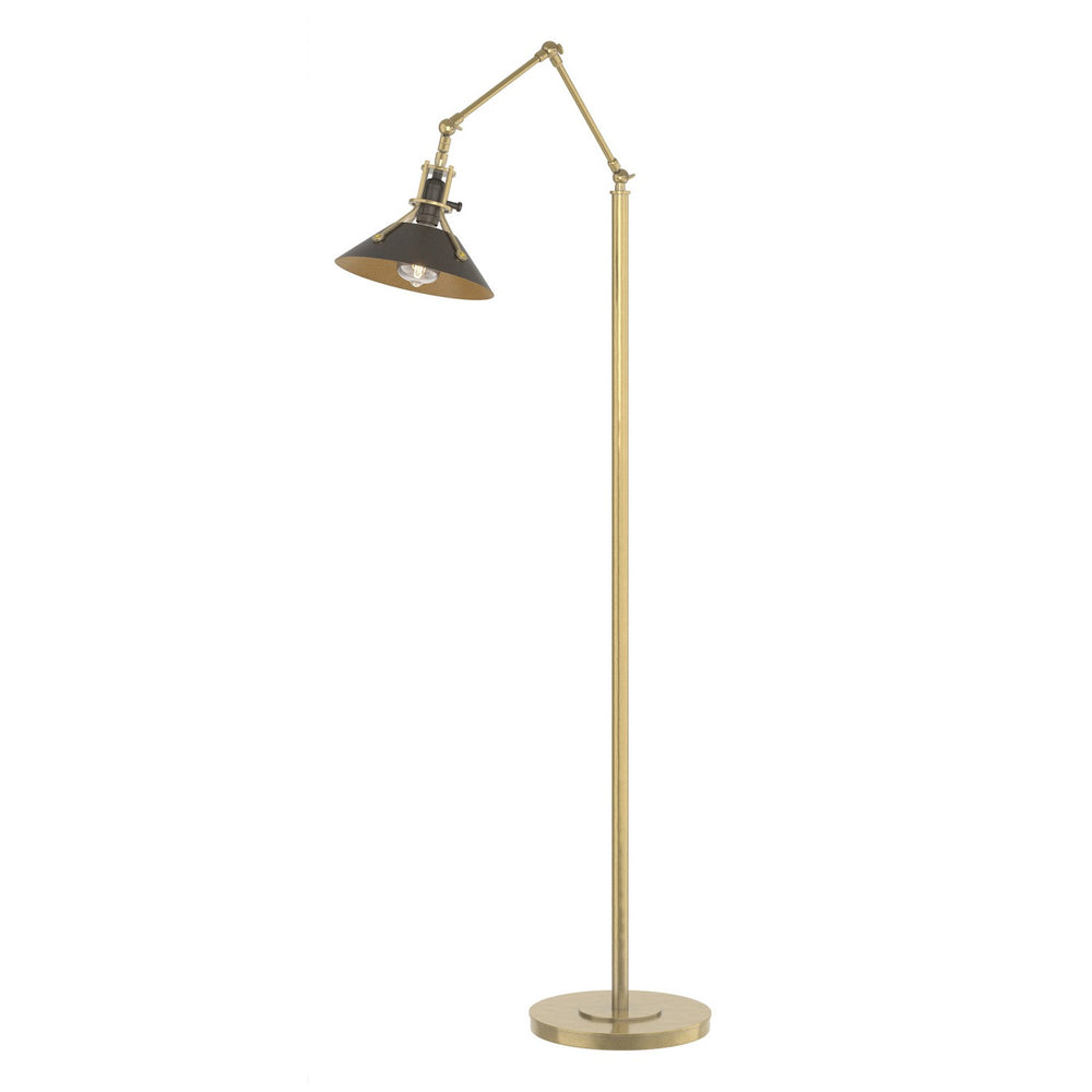 Hubbardton Forge - One Light Floor Lamp - Henry - Modern Brass- Union Lighting Luminaires Decor