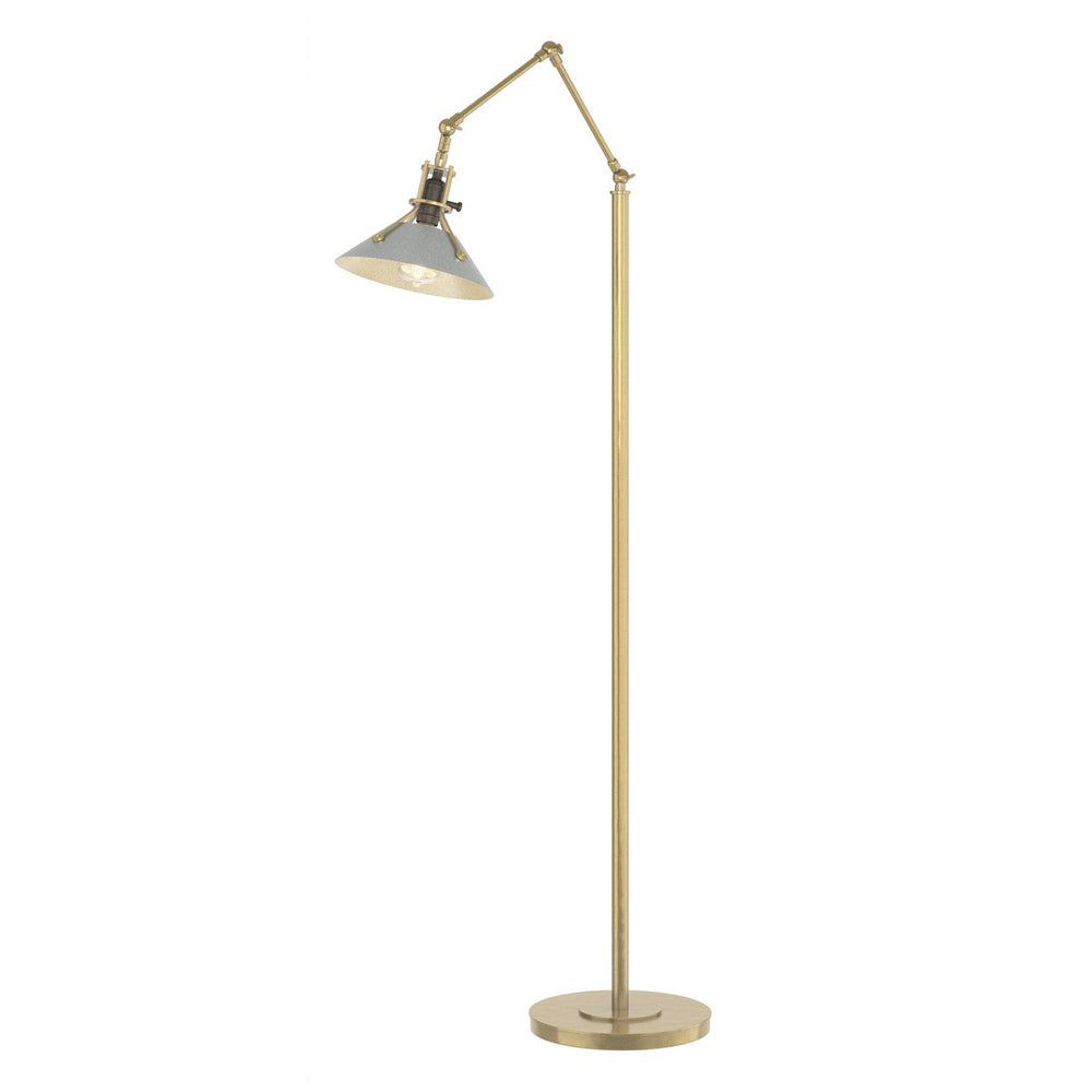 Hubbardton Forge - One Light Floor Lamp - Henry - Modern Brass- Union Lighting Luminaires Decor