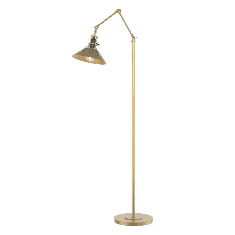 Hubbardton Forge - One Light Floor Lamp - Henry - Modern Brass- Union Lighting Luminaires Decor