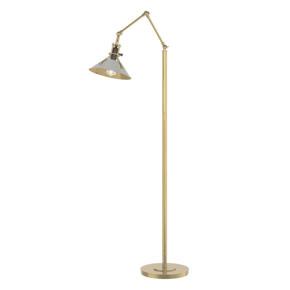 Hubbardton Forge - One Light Floor Lamp - Henry - Modern Brass- Union Lighting Luminaires Decor