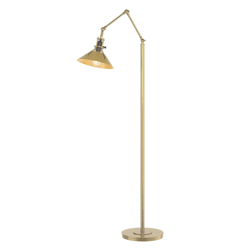 Hubbardton Forge - One Light Floor Lamp - Henry - Modern Brass- Union Lighting Luminaires Decor