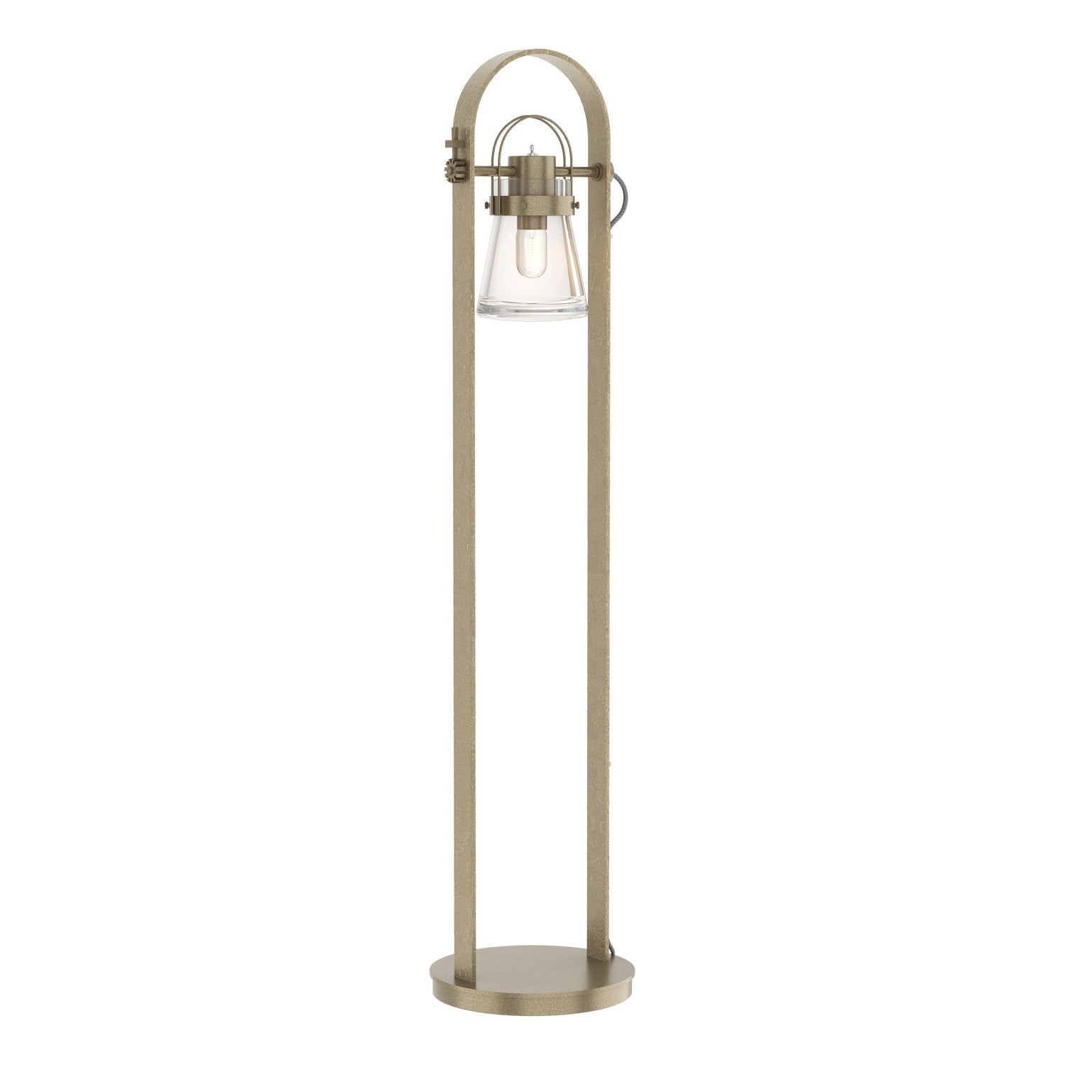 Hubbardton Forge - One Light Floor Lamp - Erlenmeyer - Soft Gold- Union Lighting Luminaires Decor