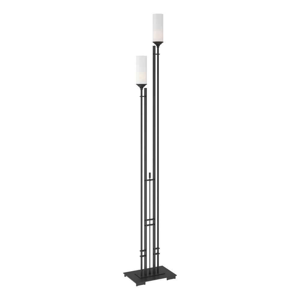 Hubbardton Forge - Two Light Floor Lamp - Metra - Black- Union Lighting Luminaires Decor