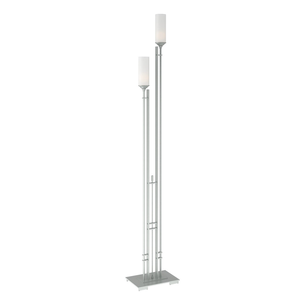 Hubbardton Forge - Two Light Floor Lamp - Metra - Vintage Platinum- Union Lighting Luminaires Decor