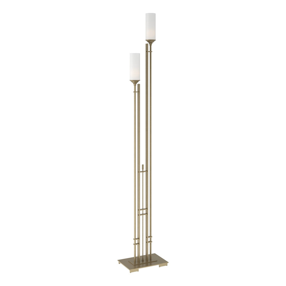 Hubbardton Forge - Two Light Floor Lamp - Metra - Soft Gold- Union Lighting Luminaires Decor