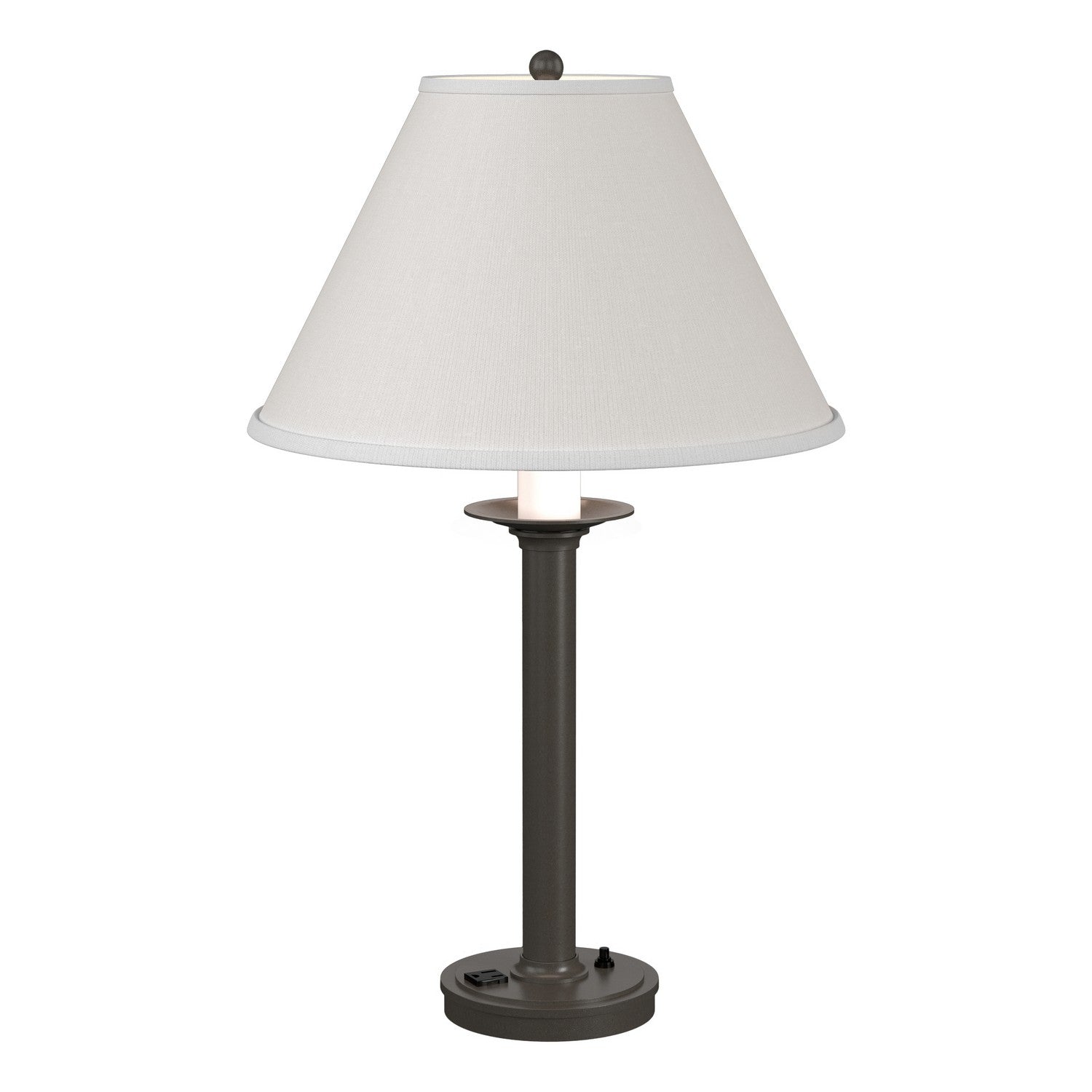 Hubbardton Forge - One Light Table Lamp - Simple Lines - Dark Smoke- Union Lighting Luminaires Decor
