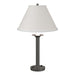 Hubbardton Forge - One Light Table Lamp - Simple Lines - Natural Iron- Union Lighting Luminaires Decor