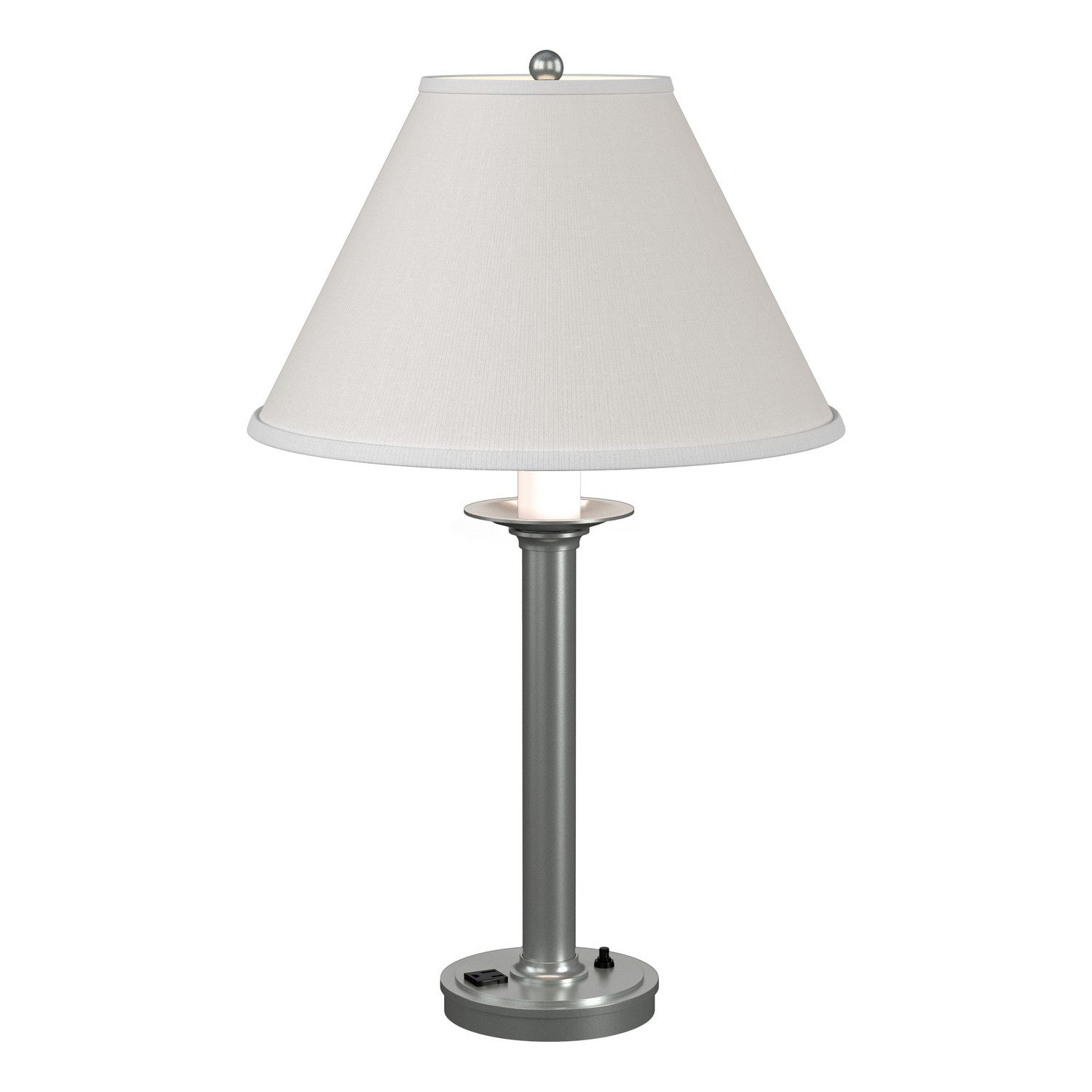 Hubbardton Forge - One Light Table Lamp - Simple Lines - Vintage Platinum- Union Lighting Luminaires Decor