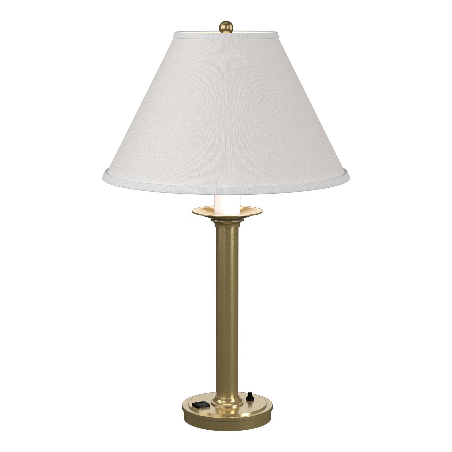 Hubbardton Forge - One Light Table Lamp - Simple Lines - Modern Brass- Union Lighting Luminaires Decor