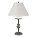 Hubbardton Forge - One Light Table Lamp - Twist Basket - Natural Iron- Union Lighting Luminaires Decor