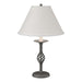 Hubbardton Forge - One Light Table Lamp - Twist Basket - Natural Iron- Union Lighting Luminaires Decor