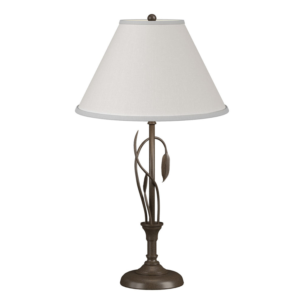 Hubbardton Forge - One Light Table Lamp - Leaf - Bronze- Union Lighting Luminaires Decor