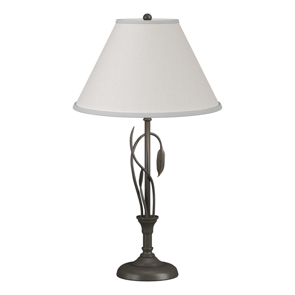 Hubbardton Forge - One Light Table Lamp - Leaf - Dark Smoke- Union Lighting Luminaires Decor