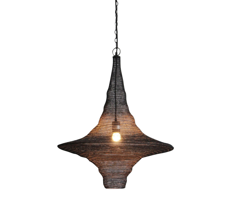 Bethel International Canada - One Light Pendant - Satin Black- Union Lighting Luminaires Decor