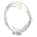 Hubbardton Forge - LED Ring Lamp - Brindille - Sterling- Union Lighting Luminaires Decor