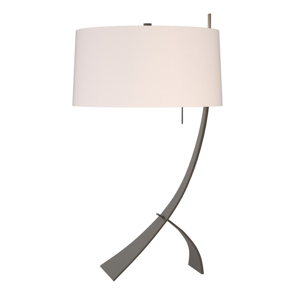 Hubbardton Forge - One Light Table Lamp - Stasis - Dark Smoke- Union Lighting Luminaires Decor