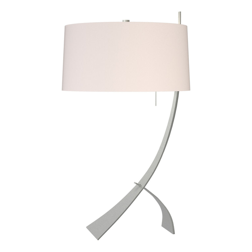 Hubbardton Forge - One Light Table Lamp - Stasis - Vintage Platinum- Union Lighting Luminaires Decor