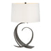 Hubbardton Forge - One Light Table Lamp - Fullered Impressions - Dark Smoke- Union Lighting Luminaires Decor