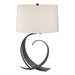 Hubbardton Forge - One Light Table Lamp - Fullered Impressions - Black- Union Lighting Luminaires Decor