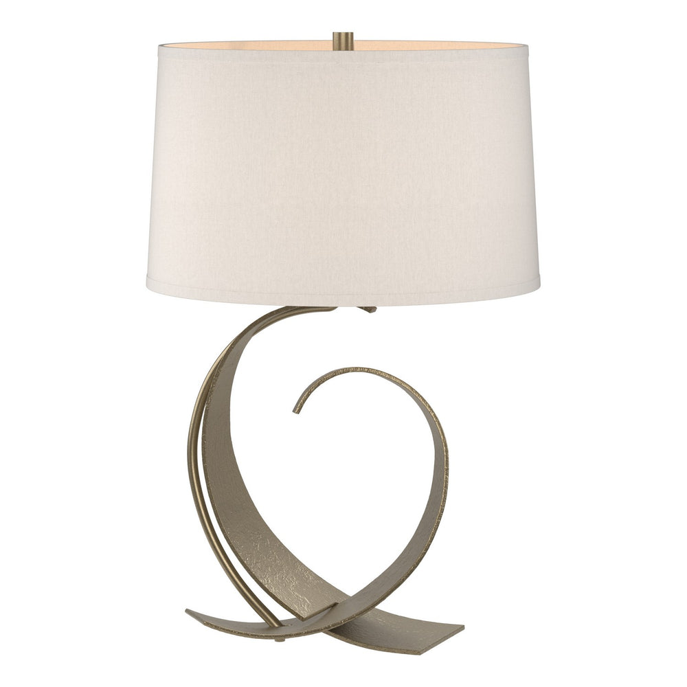 Hubbardton Forge - One Light Table Lamp - Fullered - Soft Gold- Union Lighting Luminaires Decor