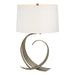 Hubbardton Forge - One Light Table Lamp - Fullered Impressions - Soft Gold- Union Lighting Luminaires Decor