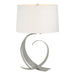 Hubbardton Forge - One Light Table Lamp - Fullered Impressions - Sterling- Union Lighting Luminaires Decor