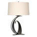 Hubbardton Forge - One Light Table Lamp - Fullered Impressions - Black- Union Lighting Luminaires Decor