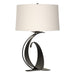Hubbardton Forge - One Light Table Lamp - Fullered Impressions - Black- Union Lighting Luminaires Decor