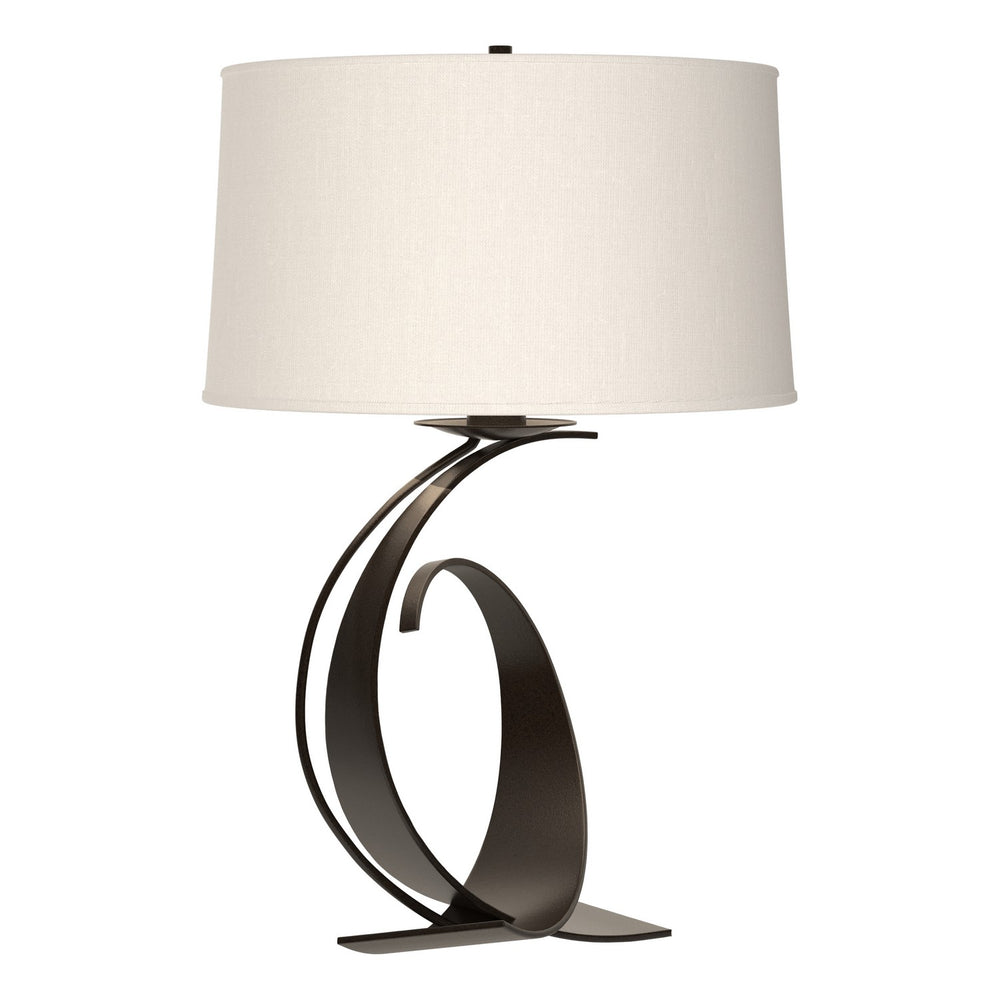 Hubbardton Forge - One Light Table Lamp - Fullered - Oil Rubbed Bronze- Union Lighting Luminaires Decor