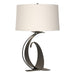 Hubbardton Forge - One Light Table Lamp - Fullered Impressions - Natural Iron- Union Lighting Luminaires Decor